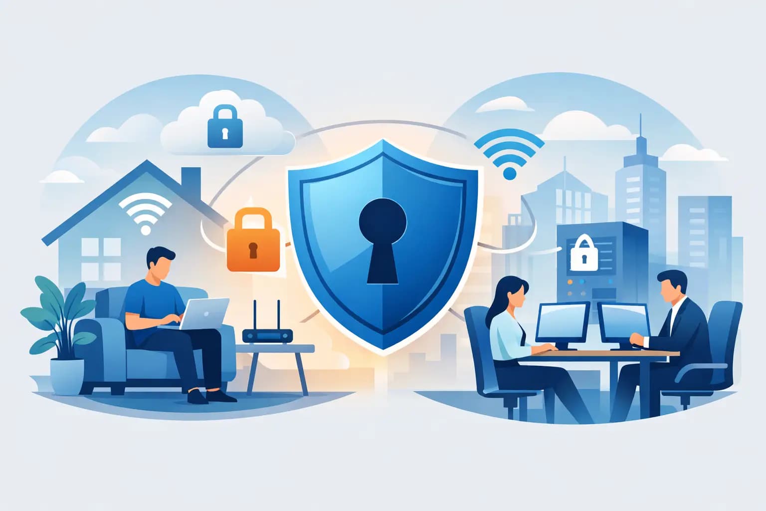Hur sätter man upp VPN hemma eller på jobbet?