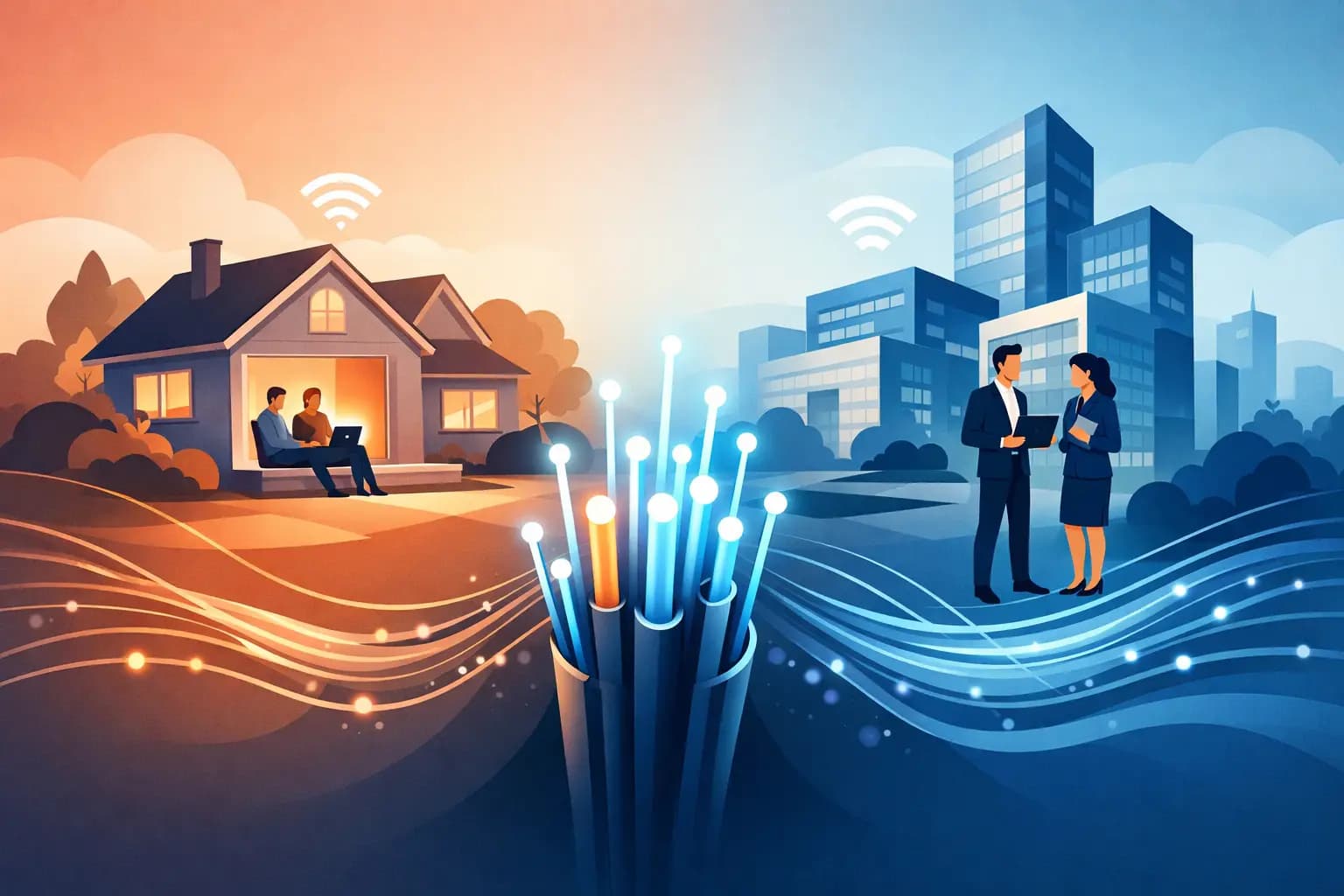 Fiber bredband - rätt val för hem och företag