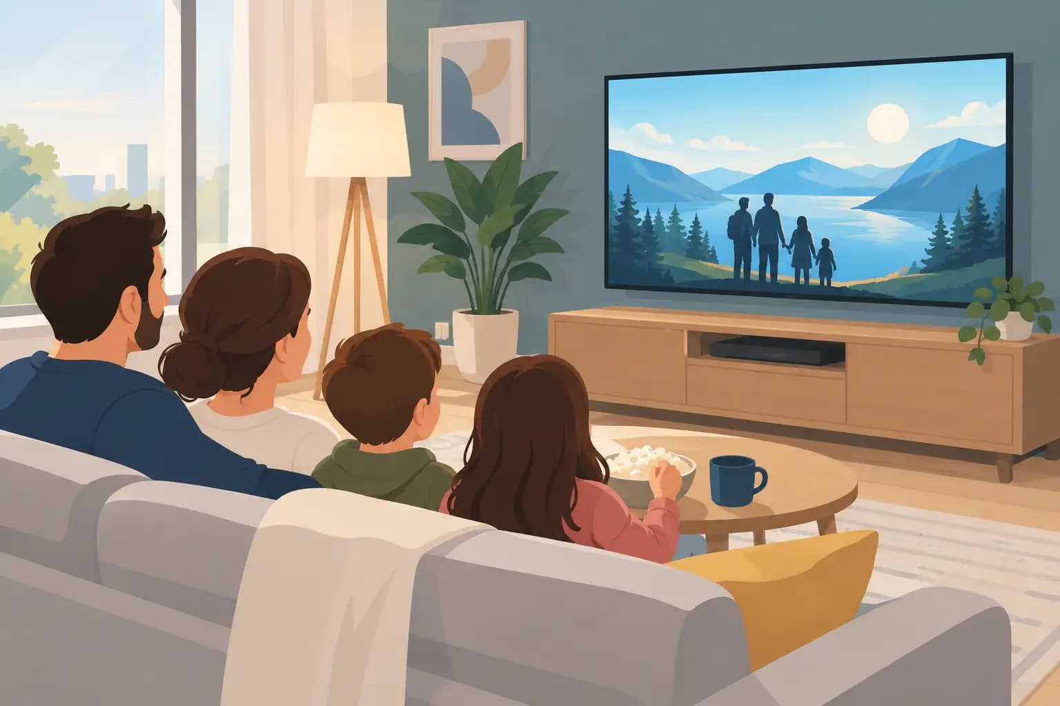 Tv-paket för familjer som passar vardagen